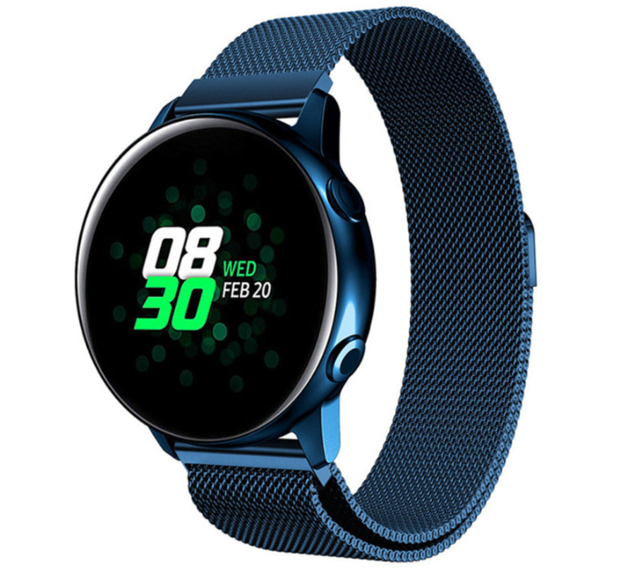 Samsung Galaxy Watch Active / Active 2 Milanese Armband (Blau