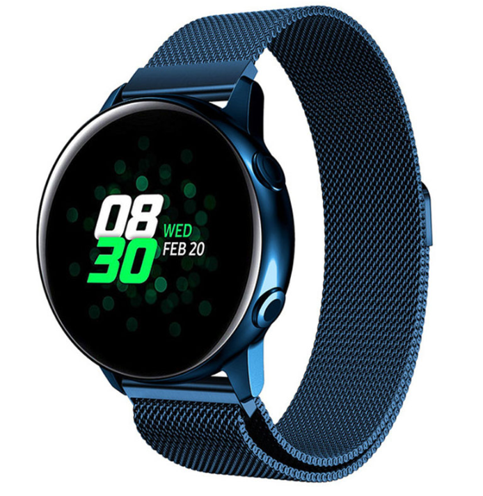 Samsung Galaxy Watch Active / Active 2 Milanese Armband (Blau