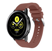 Strap-it® Samsung Galaxy Watch Active / Active 2 Armband Silikon (KaffeeBraun)
