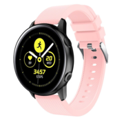 Strap-it® Samsung Galaxy Watch Active / Active 2 Armband Silikon (Rosa)