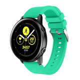 Strap-it® Samsung Galaxy Watch Active / Active 2 Armband Silikon (Aqua) Strap-it® Samsung Galaxy Watch Active / Active 2 Armband Silikon (Aqua)