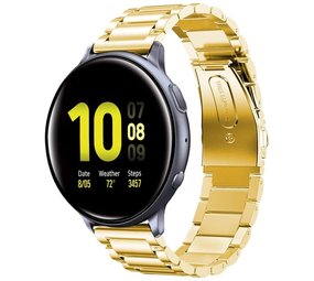 Strap-it® Samsung Galaxy Watch Active / Active 2 Gliederamband (Gold) Strap-it® Samsung Galaxy Watch Active / Active 2 Gliederamband (Gold)