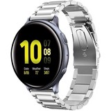 Strap-it® Samsung Galaxy Watch Active / Active 2 Gliederamband (Silber) Strap-it® Samsung Galaxy Watch Active / Active 2 Gliederamband (Silber)