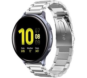 Strap-it® Samsung Galaxy Watch Active / Active 2 Gliederamband (Silber) Strap-it® Samsung Galaxy Watch Active / Active 2 Gliederamband (Silber)
