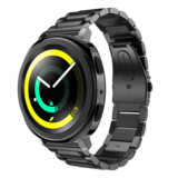 Strap-it® Samsung Gear Sport Gliederarmband (Schwarz)