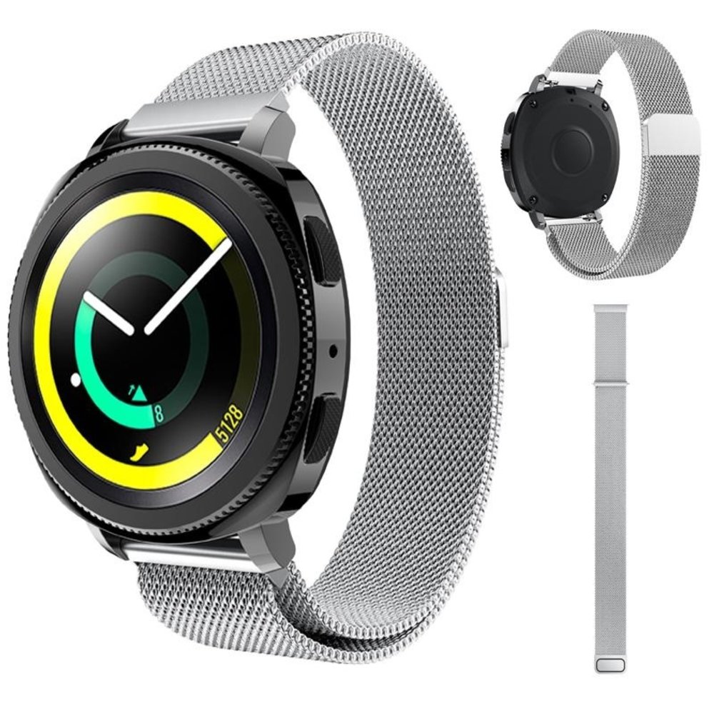 Samsung Gear Sport Milanese Band Silber Smartwatcharmbaender