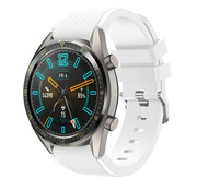 Strap-it® Huawei Watch GT / GT 2 Silikonarmband (Weiß)