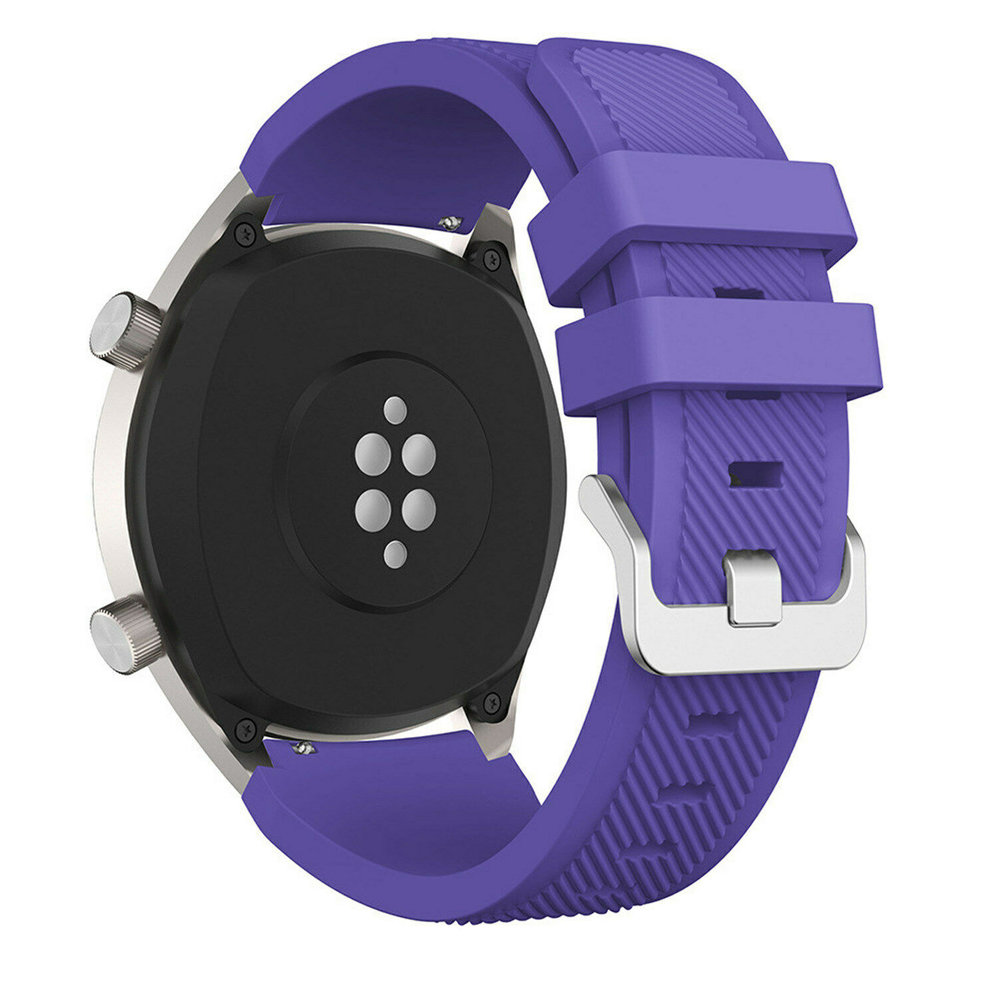 Strap-it® Strap-it Huawei Watch GT 2 Silikonarmband (Violett)