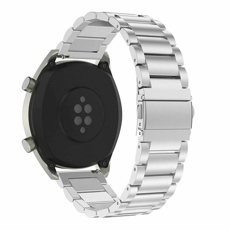 Strap-it® Strap-it Huawei Watch GT 2 Gliederarmband (Silber)