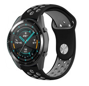 Strap-it® Huawei Watch GT / GT 2 Sport Armband (Schwarz / Grau)