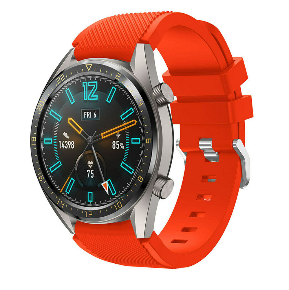 Strap-it® Strap-it Huawei Watch GT 2 Silikonarmband (Rot)