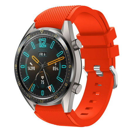 Strap-it® Strap-it Huawei Watch GT 2 Silikonarmband (Rot)