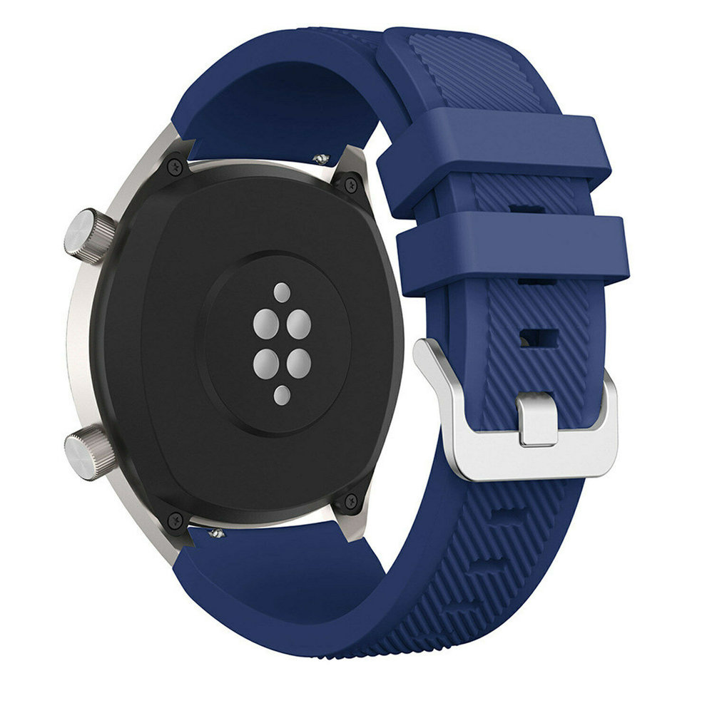 Strap-it® Strap-it Huawei Watch GT 2 Silikonarmband (Dunkelblau)