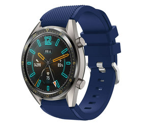 Strap-it® Huawei Watch GT 2 Silikonarmband (Dunkelblau)