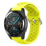Strap-it® Huawei Watch GT 2 Silikonarmband mit Löchern (Gelb) Strap-it® Huawei Watch GT 2 Silikonarmband mit Löchern (Gelb)