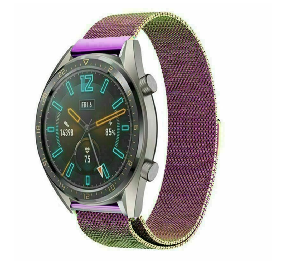 Strap-it® Strap-it Huawei Watch GT 2 Milanese Armband (Regenbogen)