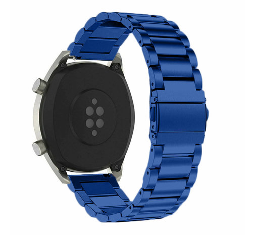 Strap-it® Strap-it Huawei Watch GT 2 Gliederarmband (Blau)