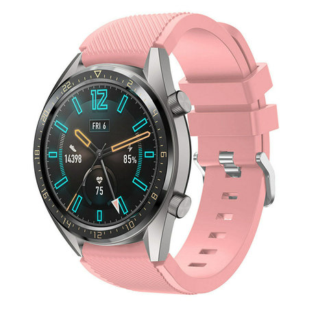 Strap-it® Strap-it Huawei Watch GT 2 Silikonarmband (Rosa)