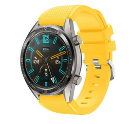Strap-it® Huawei Watch GT 2 Silikonarmband (Gelb)