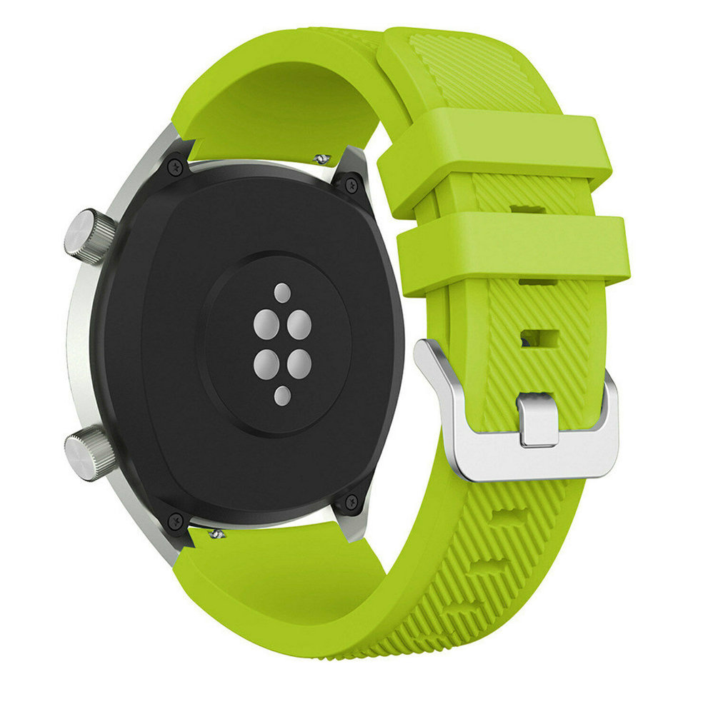 Strap-it® Strap-it Huawei Watch GT 2 Silikonarmband (Hellgrün)