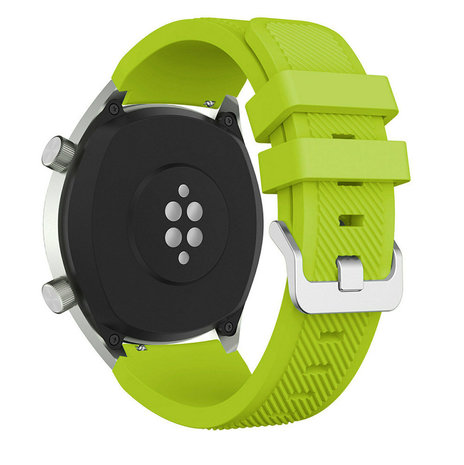 Strap-it® Strap-it Huawei Watch GT 2 Silikonarmband (Hellgrün)