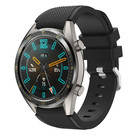 Strap-it® Strap-it Huawei Watch GT 2 Silikonarmband (Schwarz)