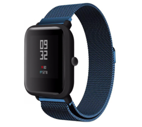 Strap-it® Xiaomi Amazfit Bip Milanese Armband (Blau) Strap-it® Xiaomi Amazfit Bip Milanese Armband (Blau)