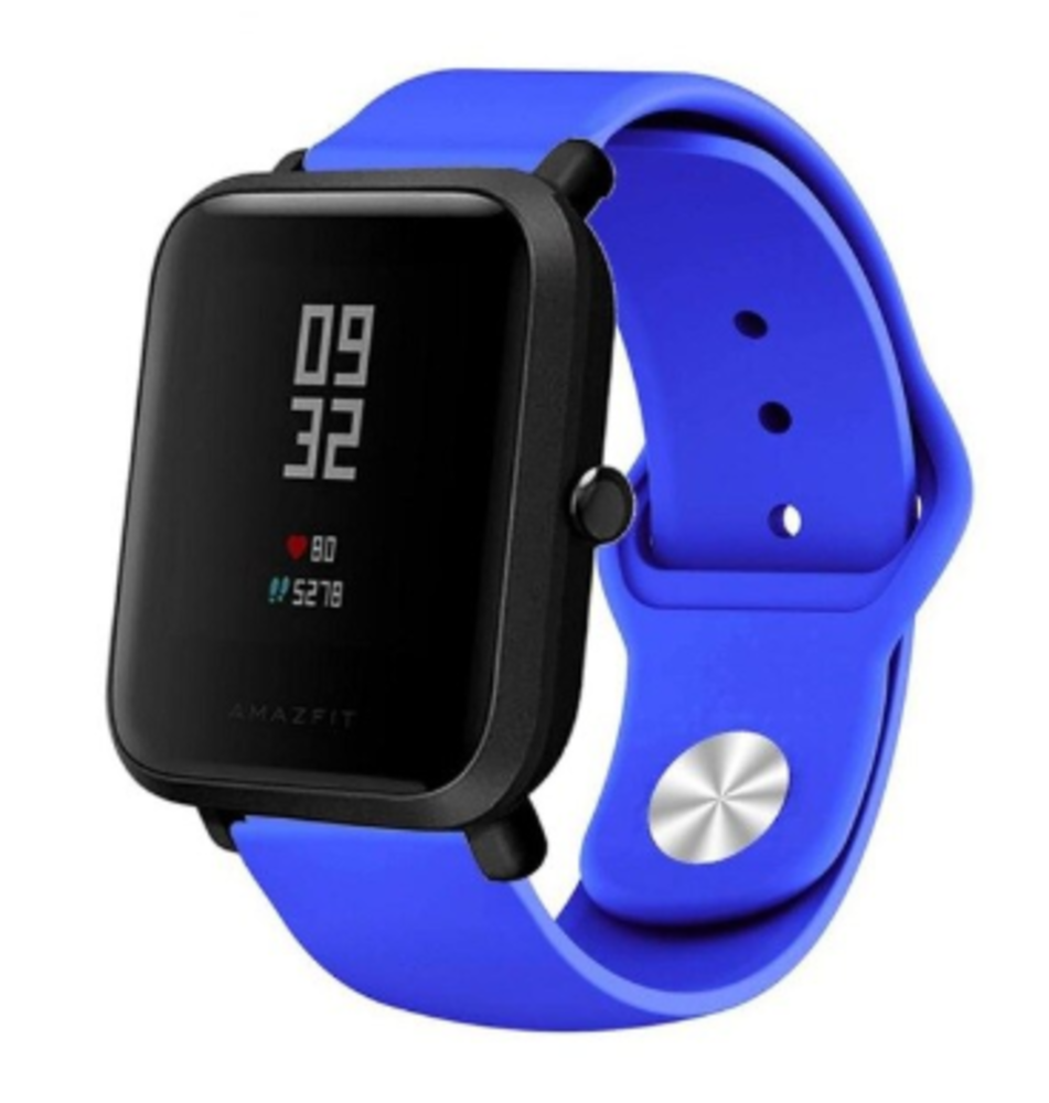 Strap-it® Strap-it Xiaomi Amazfit Bip Sportarmband (Blau) Strap-it® Strap-it Xiaomi Amazfit Bip Sportarmband (Blau)