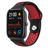 Strap-it® Xiaomi Amazfit GTS Sportarmband (Schwarz / Rot) Strap-it® Xiaomi Amazfit GTS Sportarmband (Schwarz / Rot)