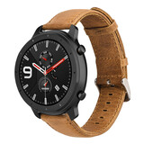 Strap-it® Xiaomi Amazfit GTR Armband Leder (Braun)