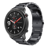 Strap-it® Xiaomi Amazfit GTR Gliederarmband (Schwarz)