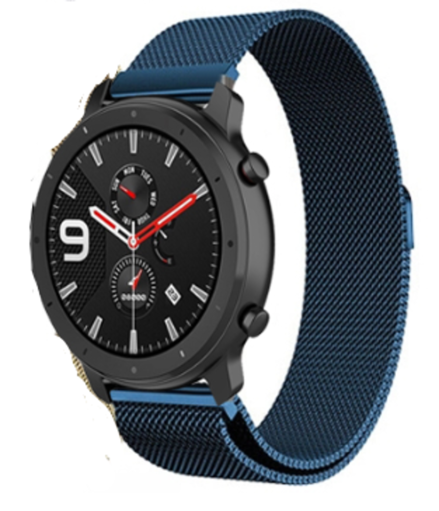 Strap-it® Strap-it Xiaomi Amazfit GTR Milanese Armband (Blau)