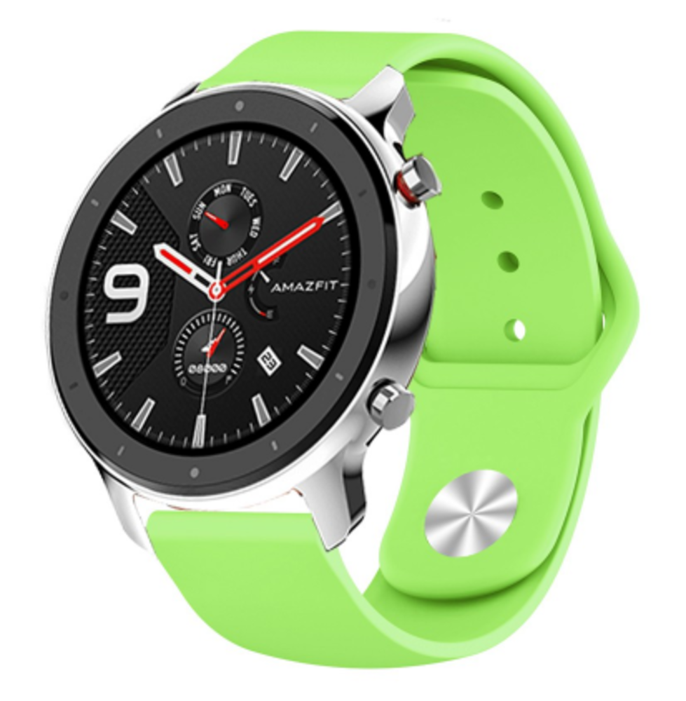 Strap-it® Strap-it Xiaomi Amazfit GTR Sportarmband (Hellgrün)