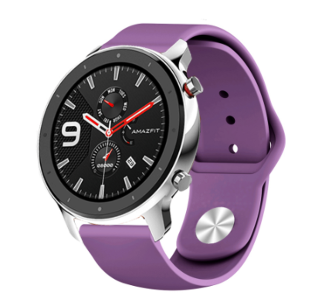 Strap-it® Strap-it Xiaomi Amazfit GTR Sportarmband (Lila)