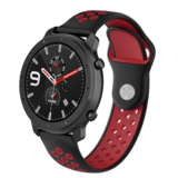Strap-it® Xiaomi Amazfit GTR Sportarmband (Schwarz / Rot)