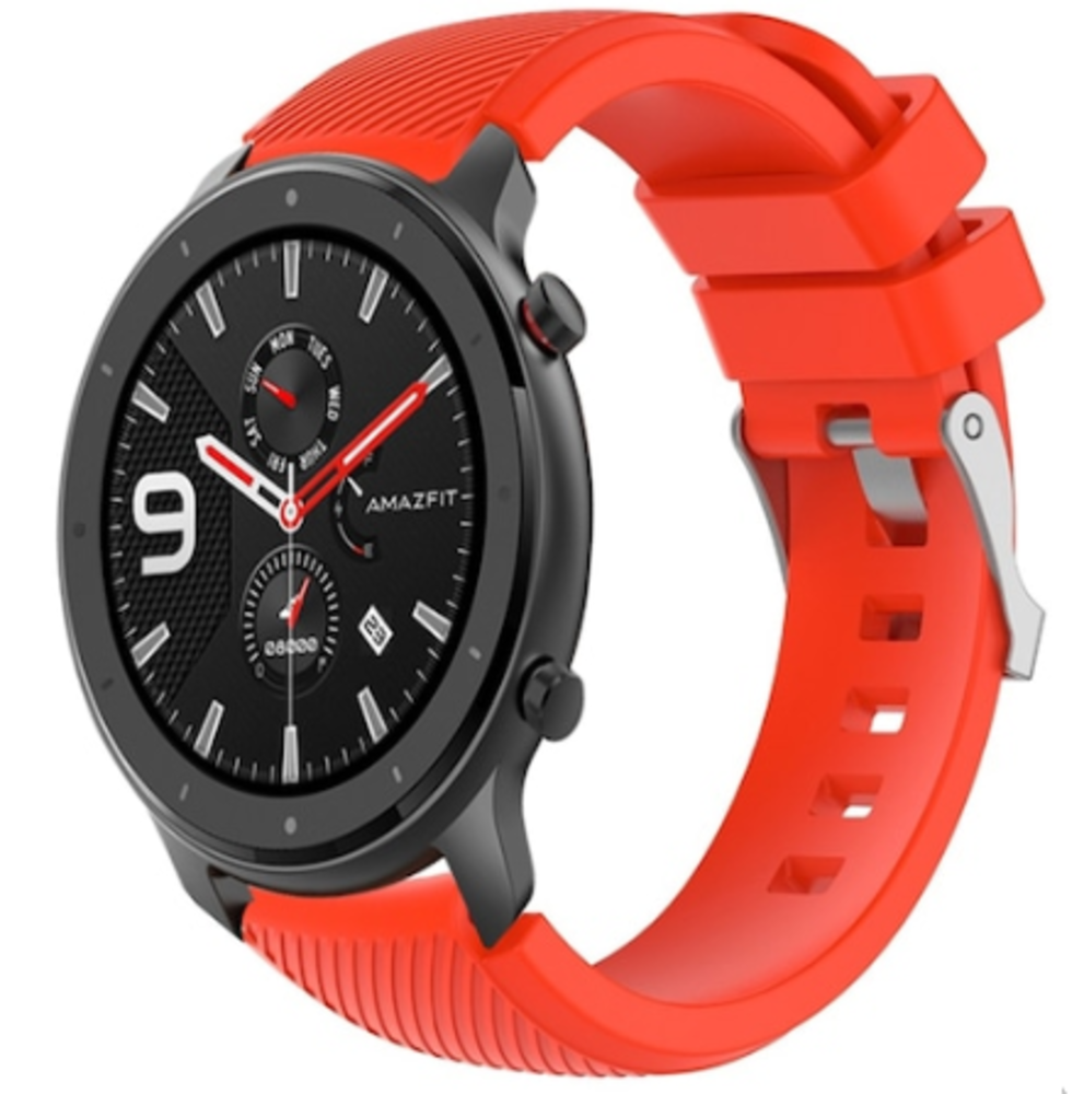 Strap-it® Strap-it Xiaomi Amazfit GTR Armband Silikon (Rot)