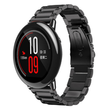 Strap-it® Xiaomi Amazfit Pace Gliederarmband (Schwarz)