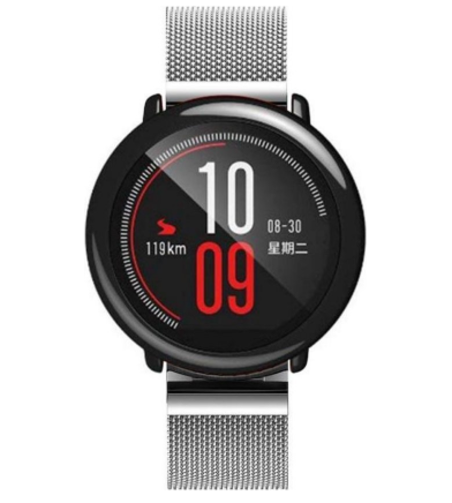 Strap-it® Strap-it Xiaomi Amazfit Pace Milanese Armband (Silber) Strap-it® Strap-it Xiaomi Amazfit Pace Milanese Armband (Silber)