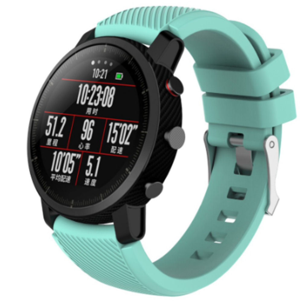 Strap-it® Strap-it Xiaomi Amazfit Pace Armband Silikon (Aqua) Strap-it® Strap-it Xiaomi Amazfit Pace Armband Silikon (Aqua)