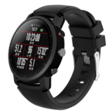 Strap-it® Xiaomi Amazfit Pace Armband Silikon (Schwarz)