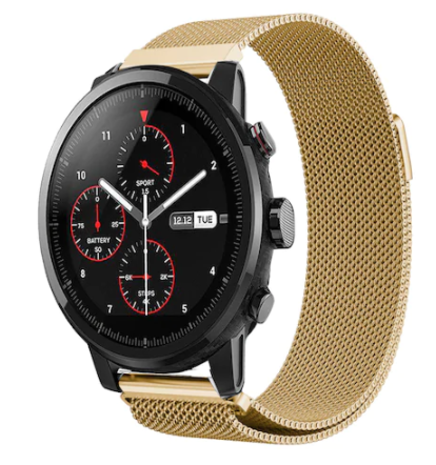 Strap-it® Strap-it Xiaomi Amazfit Stratos Milanese Armband (Gold) Strap-it® Strap-it Xiaomi Amazfit Stratos Milanese Armband (Gold)