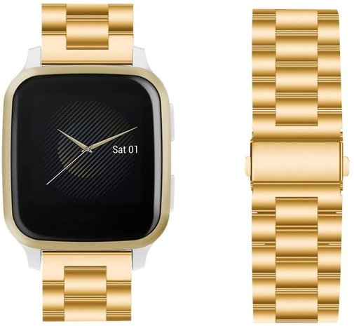 Strap-it® Strap-it Garmin Venu (SQ) Gliederarmband (Gold) Strap-it® Strap-it Garmin Venu (SQ) Gliederarmband (Gold)