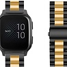 Strap-it® Strap-it Garmin Venu (SQ) Gliederarmband (Schwarz / Gold) Strap-it® Strap-it Garmin Venu (SQ) Gliederarmband (Schwarz / Gold)