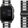 Strap-it® Strap-it Garmin Venu (SQ) Gliederarmband (Schwarz / Silber) Strap-it® Strap-it Garmin Venu (SQ) Gliederarmband (Schwarz / Silber)