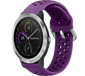Strap-it® Garmin Vivoactive 3 Silikonarmband mit Löchern (Lila) Strap-it® Garmin Vivoactive 3 Silikonarmband mit Löchern (Lila)