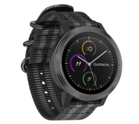 Strap-it® Garmin Vivoactive 3 Nylon Schnallenband (Schwarz / Grau) Strap-it® Garmin Vivoactive 3 Nylon Schnallenband (Schwarz / Grau)