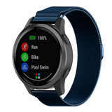 Strap-it® Garmin Vivoactive 4 Milanese Armband - 45mm - Blau Strap-it® Garmin Vivoactive 4 Milanese Armband - 45mm - Blau