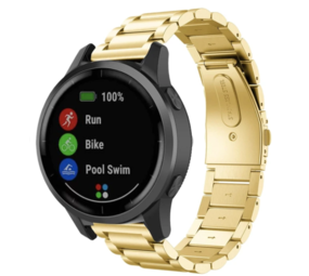 Strap-it® Garmin Vivoactive 4 Gliederarmband - 45 mm - Gold