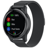 Strap-it® Garmin Vivoactive 4 Milanese Armband - 45mm - Schwarz Strap-it® Garmin Vivoactive 4 Milanese Armband - 45mm - Schwarz