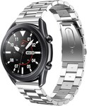 Strap-it® Strap-it Samsung Galaxy Watch 3 45mm Gliederarmband (Silber)